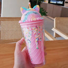 Kawaii Unicorn Ice Cream Water Bottle Perfect for Cute Collectors - Cosparty