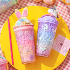 Kawaii Unicorn Ice Cream Water Bottle Perfect for Cute Collectors - bottle