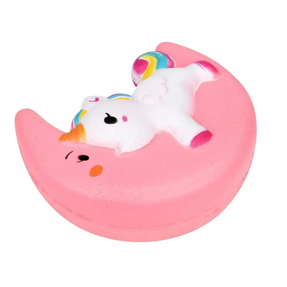 Kawaii Unicorn Moon Squishy Stress Relief Toy - Cosparty