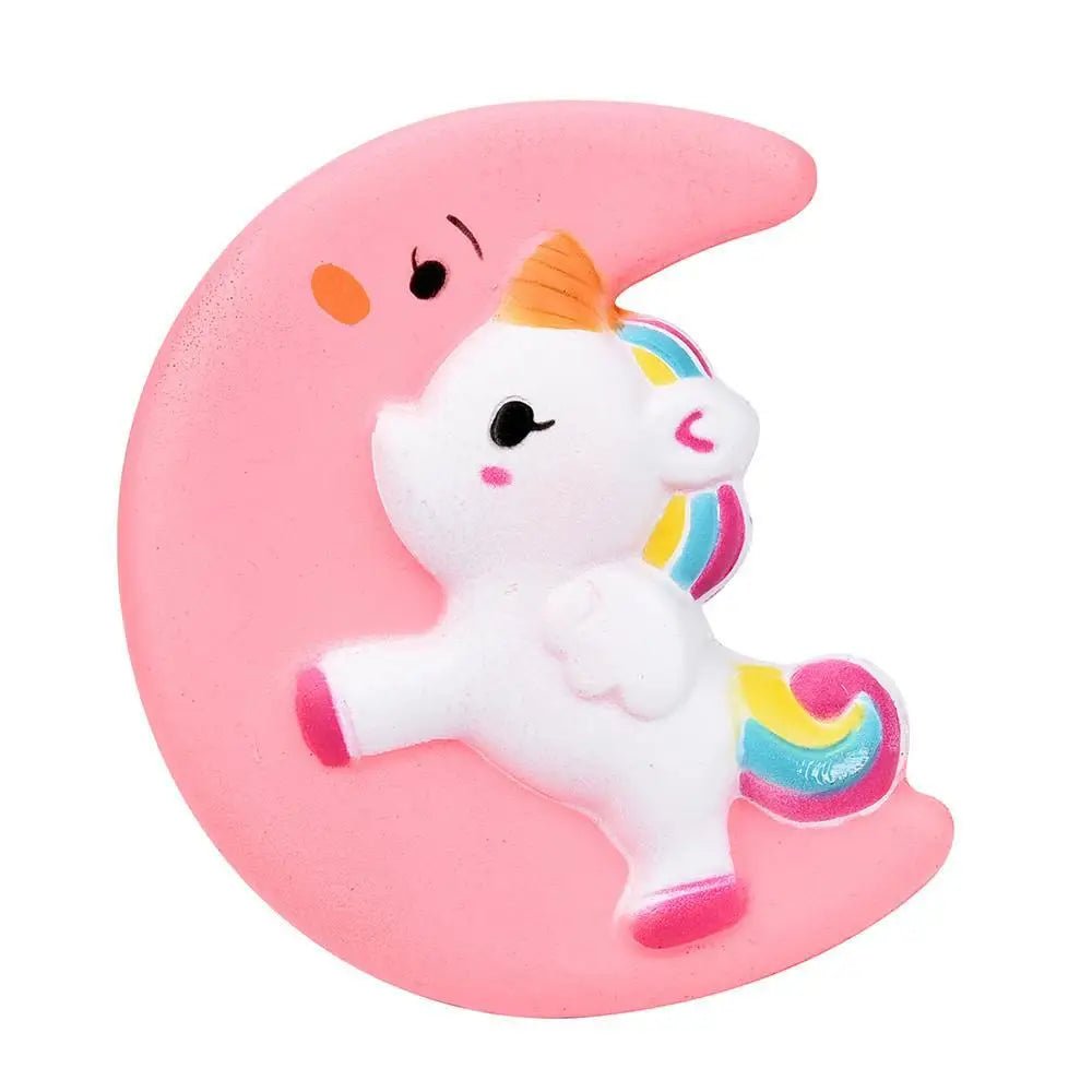 Kawaii Unicorn Moon Squishy Stress Relief Toy - Cosparty
