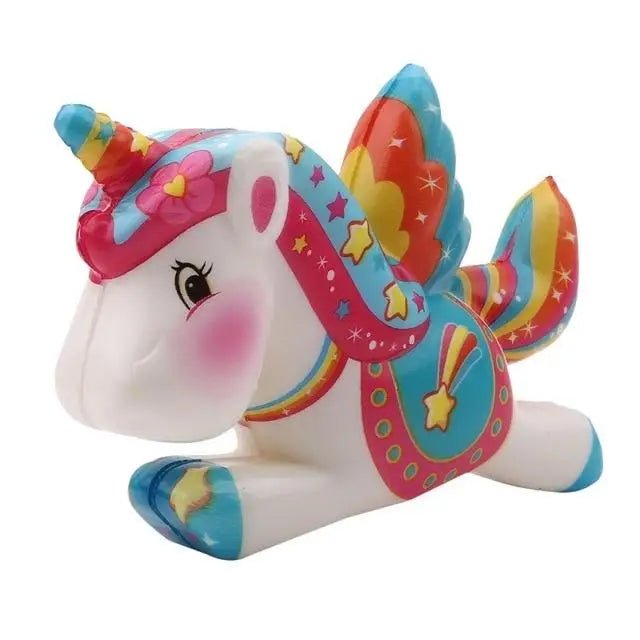 Kawaii Unicorn Squishy Stress Reliever with Pegasus Wings - Cosparty