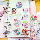 Kawaii Vintage Animal Stickers for Cute Decor and Crafting - Cosparty