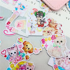 Kawaii Vintage Animal Stickers for Cute Decor and Crafting - Cosparty