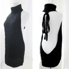 Kawaii Virgin Killer Backless Sweater in Chunky Cable Knit - Cosparty