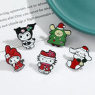 Kawaii Xmas Enamel Pin Set for Festive Holiday Cheer - Set of all 5 (Save $$) - enamel pins