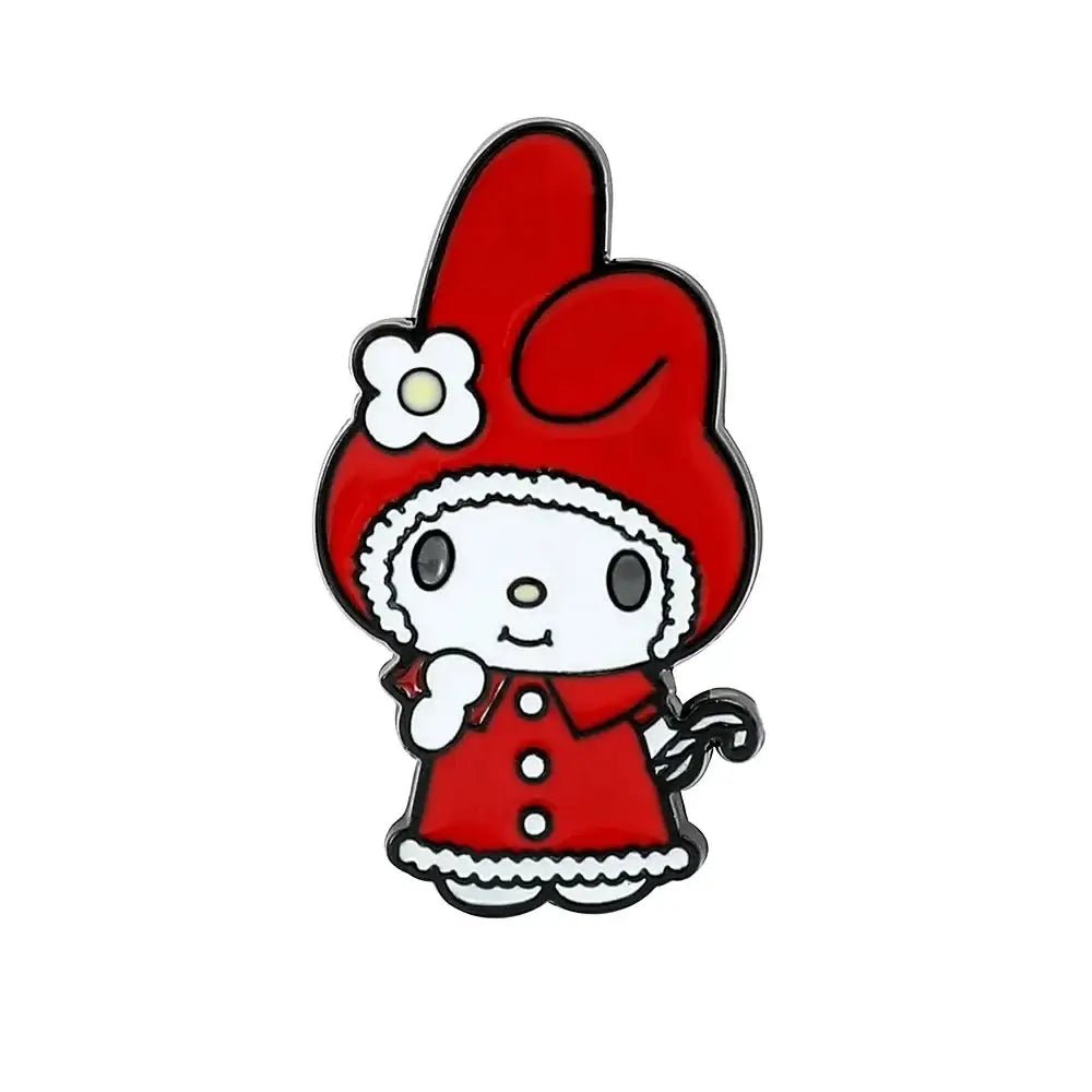 Kawaii Xmas Enamel Pin Set for Festive Holiday Cheer - Cosparty