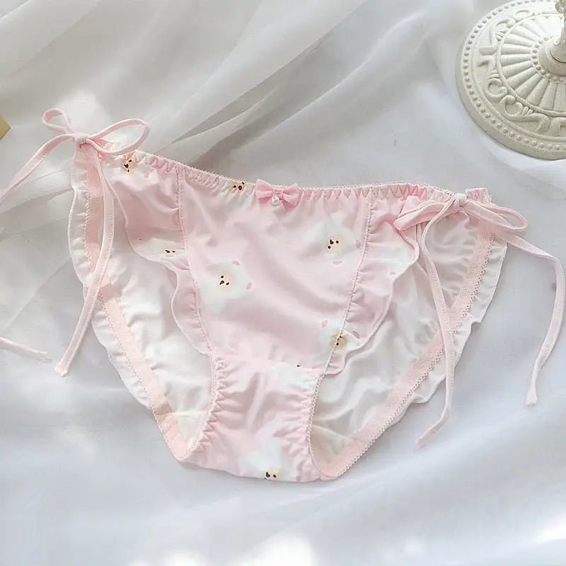 Kigurumi Bear Lace Up Panties for Kawaii Lingerie Lovers - Cosparty