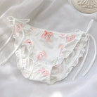 Kigurumi Bear Lace Up Panties for Kawaii Lingerie Lovers - White / M (waist48-58CM) - underwear