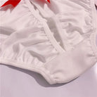 Kitten and Puppy Tail Inspired Cute Panties with Removable Bow - underwear