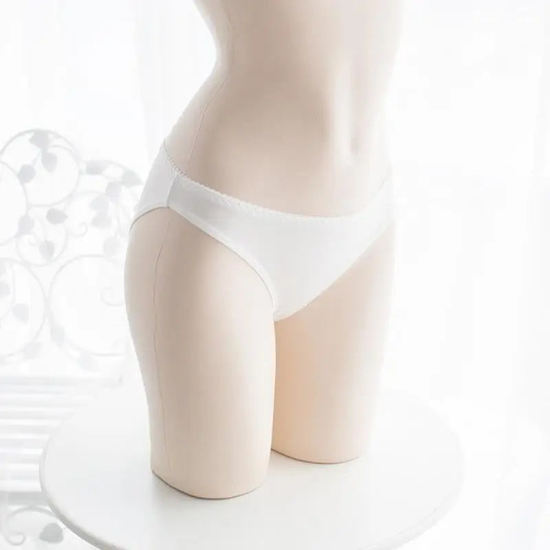 Kitten and Puppy Tail Inspired Cute Panties with Removable Bow - underwear