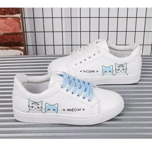 Meow Runners - blue cats / 4 - shoes