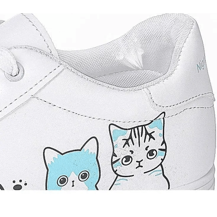 Kitten Inspired Tennis Shoes with Anti - Skid Rubber Soles - Cosparty