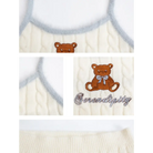 Knit Teddy Crop Top for Cute and Cozy Angelcore Fashion - shirt