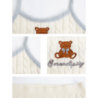 Knit Teddy Crop Top for Cute and Cozy Angelcore Fashion - Cosparty
