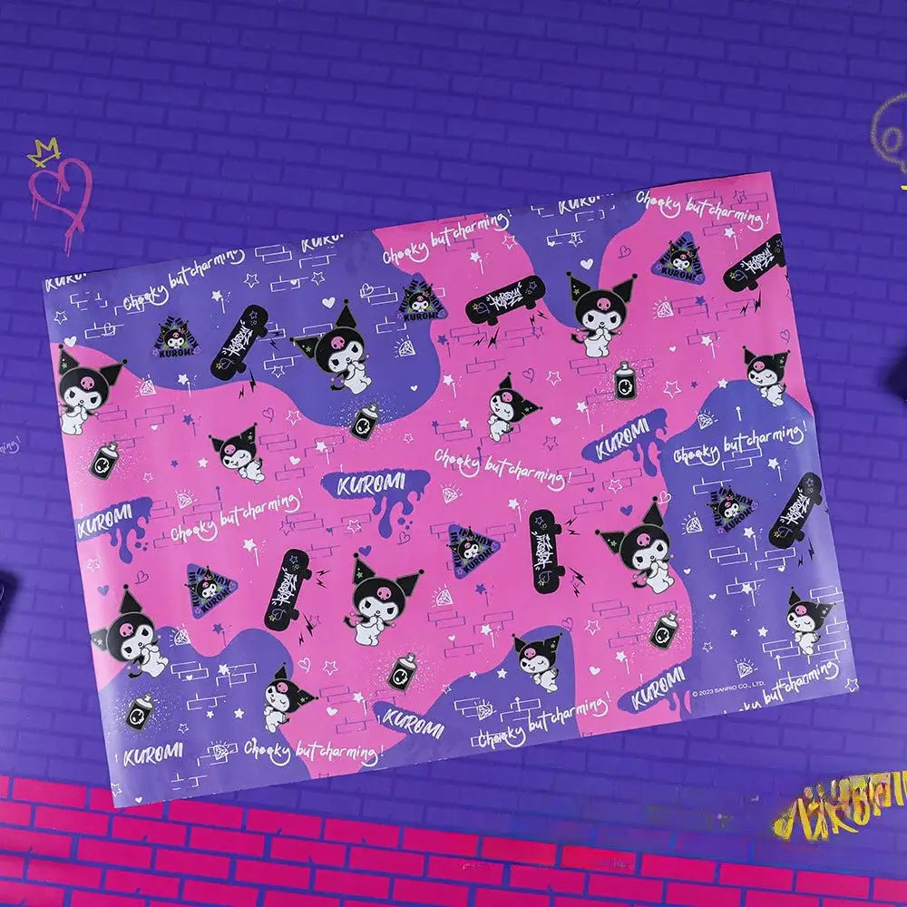 Kuromi Wrapping Paper for Cute and Fierce Gift Wrapping - Pink & Purple - wrapping paper