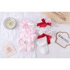 Lace Bunny Ear Lolita Stockings with Ruffles and Removable Ears - Cosparty