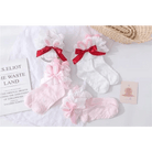 Lace Bunny Ear Lolita Stockings with Ruffles and Removable Ears - Cosparty