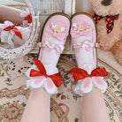 Lace Bunny Ear Lolita Stockings with Ruffles and Removable Ears - Cosparty