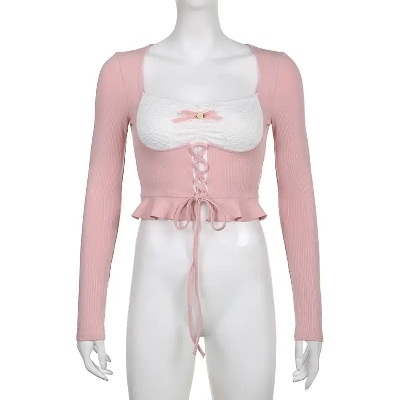 Lace Knit Princess Sweater for Cozy Angelcore and Fairycore Styles - Cosparty