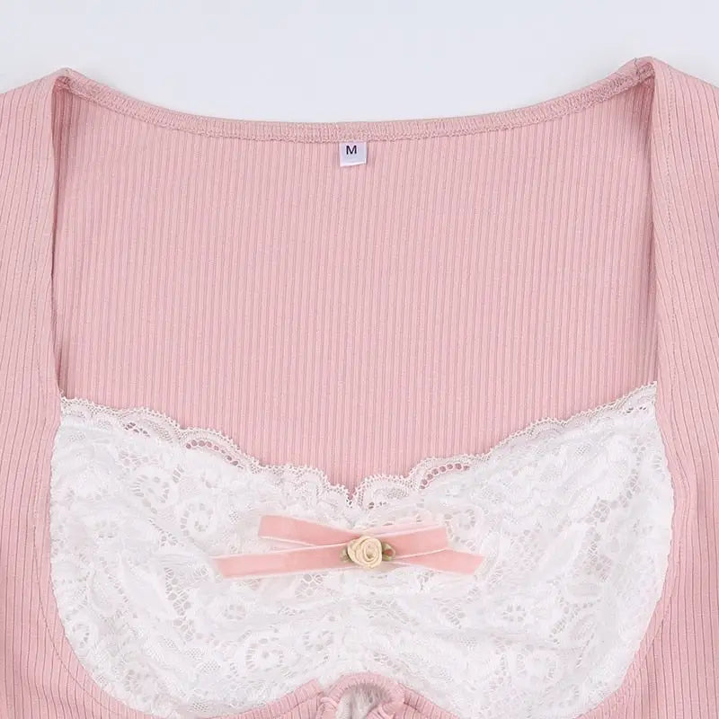 Lace Knit Princess Sweater for Cozy Angelcore and Fairycore Styles - shirt