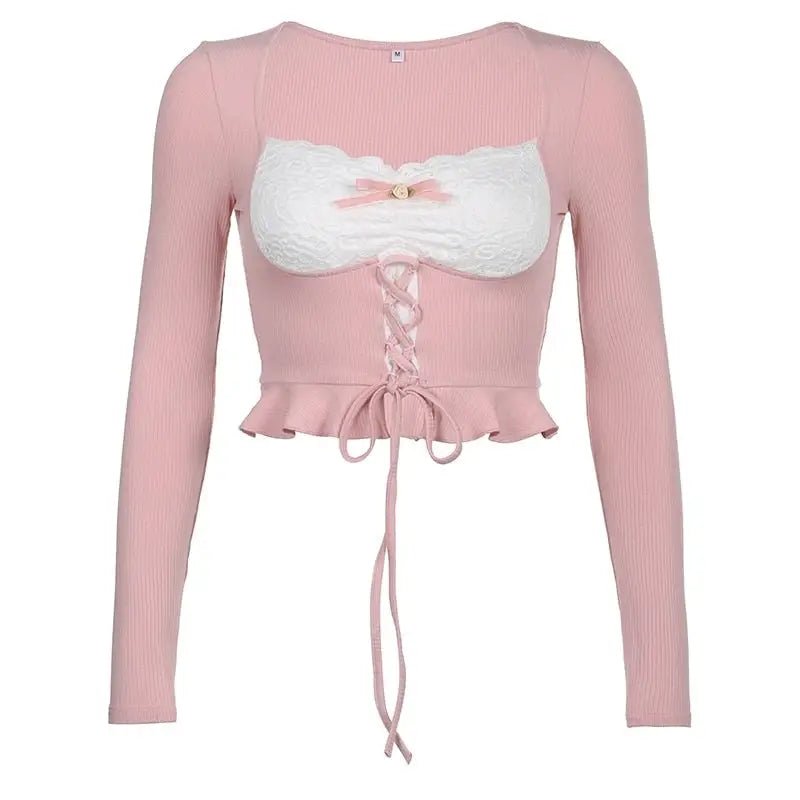 Lace Knit Princess Sweater for Cozy Angelcore and Fairycore Styles - Cosparty