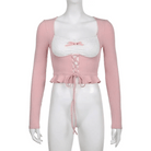 Lace Knit Princess Sweater for Cozy Angelcore and Fairycore Styles - Cosparty