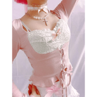 Lace Knit Princess Sweater for Cozy Angelcore and Fairycore Styles - Cosparty