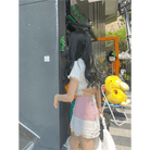 Lace Trimmed Whisper Crop Top with Baby Bunny and Roses Design - Cosparty