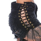 Lace - Up Corseted Shorts for Punk Rock and Goth Fashion Style - Cosparty