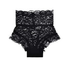 Lacy Corset Back Panties with Silk Ribbon in Plus Sizes - underwear