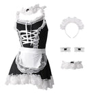 Lacy French Maid Inspired Dress with Matching Accessories - dress