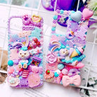 Lavender Bunny Handmade Iphone Case with Gorgeous Details - Phone Case