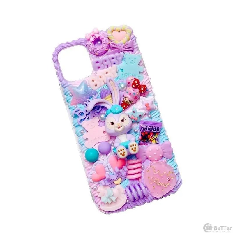 Lavender Bunny Handmade Iphone Case with Gorgeous Details - Cosparty