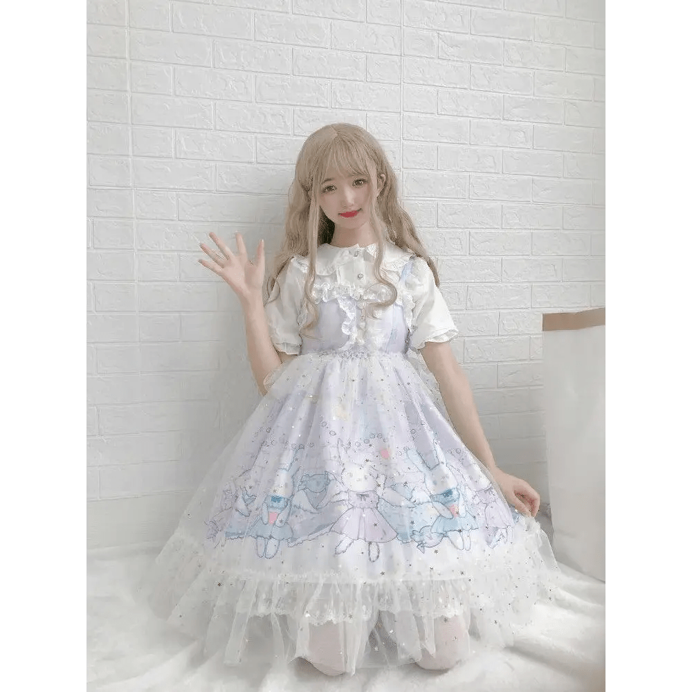 Lavender Bunny Lolita Dress for Kawaii Princesses and Dance Lovers - Cosparty