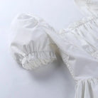 Layered Babydoll Maiden Dress in White or Black - dress