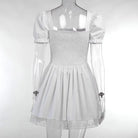 Layered Babydoll Maiden Dress in White or Black - dress