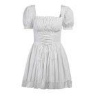 Layered Babydoll Maiden Dress in White or Black - dress