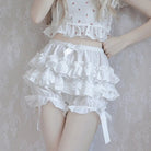 Layered Ruffled Bloomers for Kawaii and Lolita Styles - Cosparty