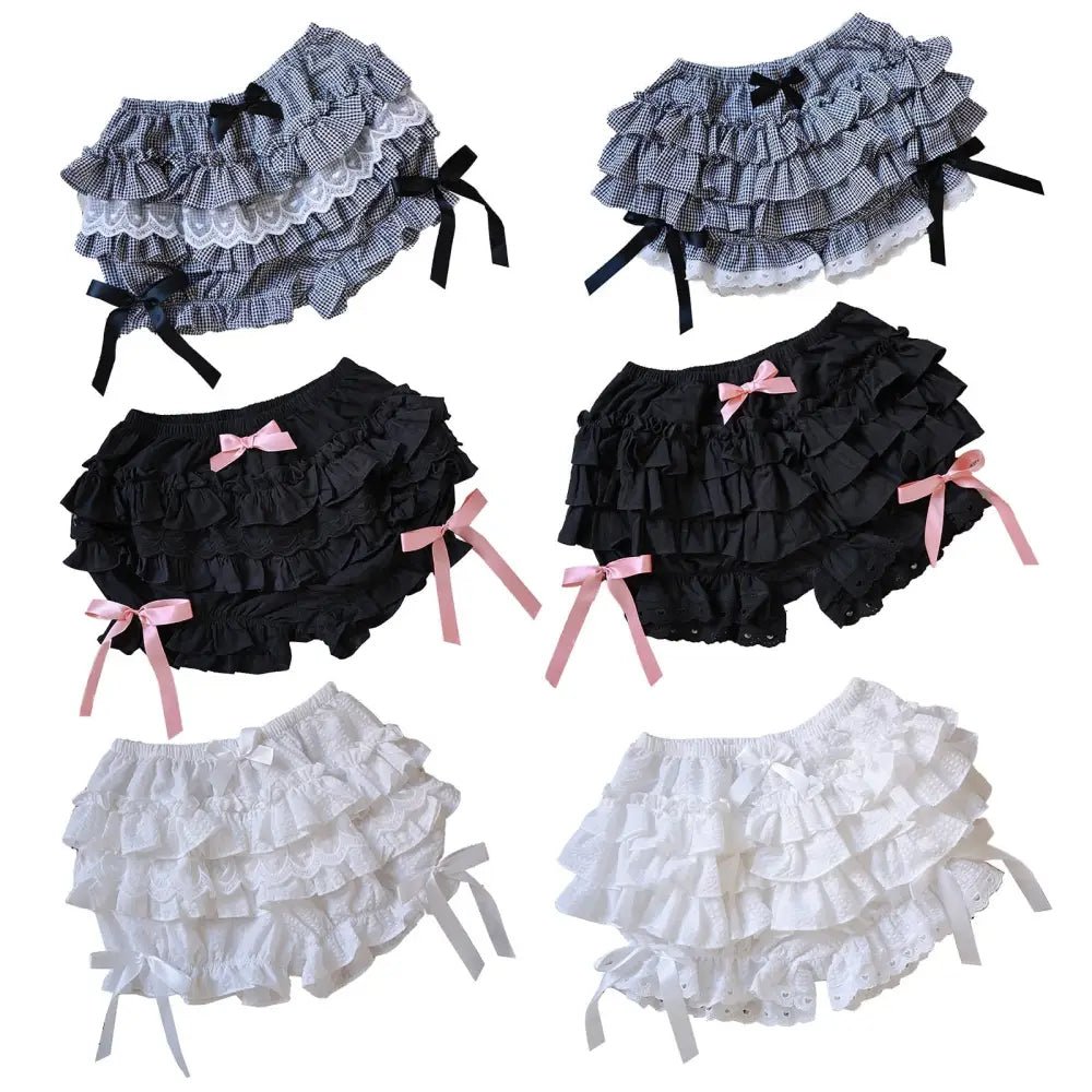 Layered Ruffled Bloomers for Kawaii and Lolita Styles - Cosparty