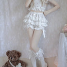 Layered Ruffled Bloomers for Kawaii and Lolita Styles - Shorts