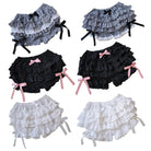 Layered Ruffled Bloomers for Kawaii and Lolita Styles - Shorts