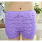 Layered Ruffled Bloomers for Kawaii Fashion Lovers - Purple - shorts