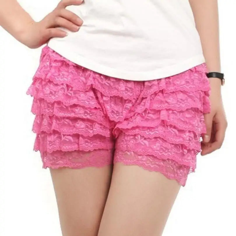 Layered Ruffled Bloomers for Kawaii Fashion Lovers - shorts