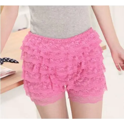 Layered Ruffled Bloomers for Kawaii Fashion Lovers - Pink - shorts