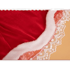 Layered Santa Claus Inspired Dress with Matching Headband - Cosparty