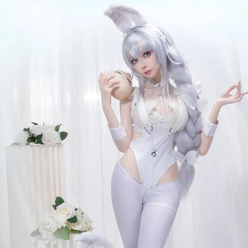 Le Malin Inspired Bunny Bodysuit with Wings in High-Quality Latex - lingerie