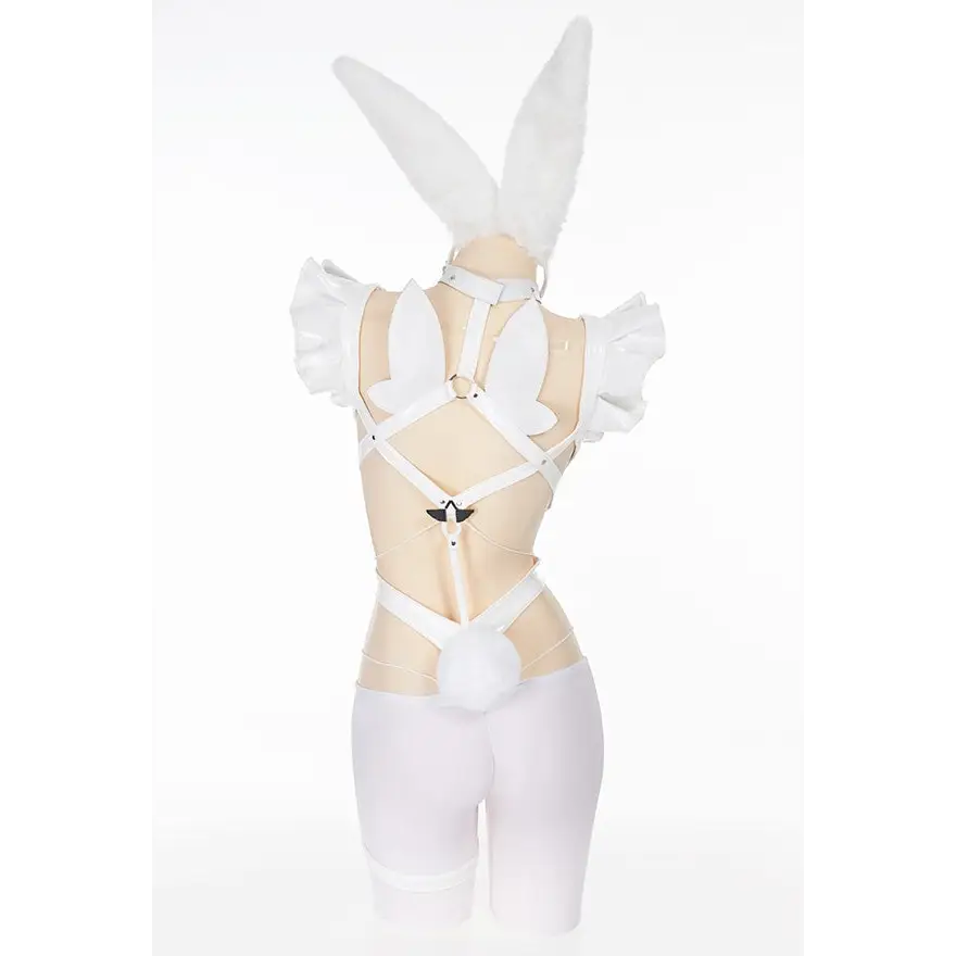 Le Malin Inspired Bunny Bodysuit with Wings in High-Quality Latex - lingerie