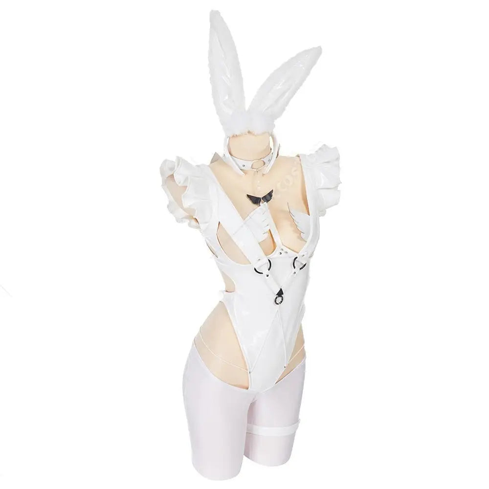 Le Malin Inspired Bunny Bodysuit with Wings in High-Quality Latex - lingerie