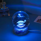 LED Aquamarine Life Snowglobe for Enchanting Underwater Ambiance - Shell - light