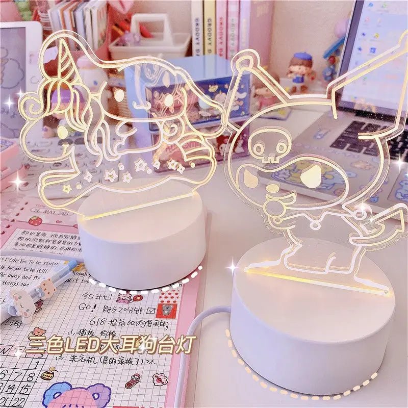 LED Aura Night Lights Featuring Kuromi Cinnamoroll and Friends - Cosparty